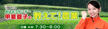 おはようサンデー 甲斐蓉子の教えて！農業